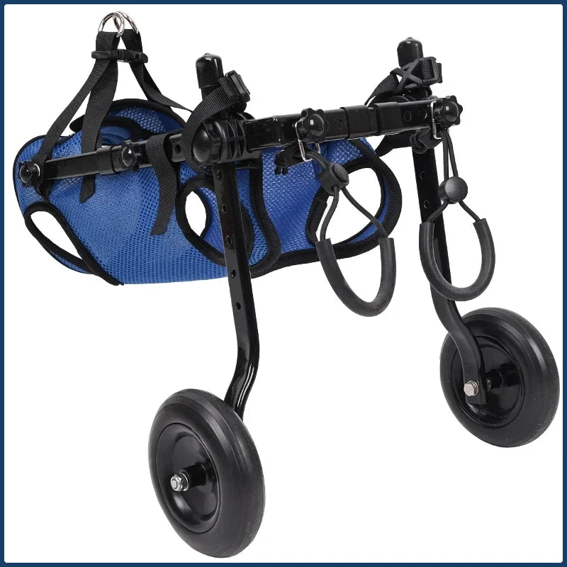 New 1pcs Pet Wheelchair Cart Adjustable Pet Mobility Aids with Wheels Disabled Cat Dog Rehabilitation Walking Mobility Aid Troll
