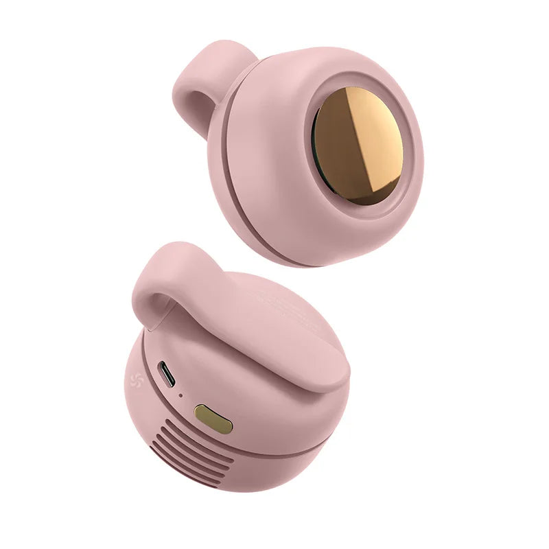 Small Clip Fan Portable Silent Mini Bladeless Electric Fan 3 Speeds Clip-on Usb Charging Fans For Shirt Whirlwind Waist Clips
