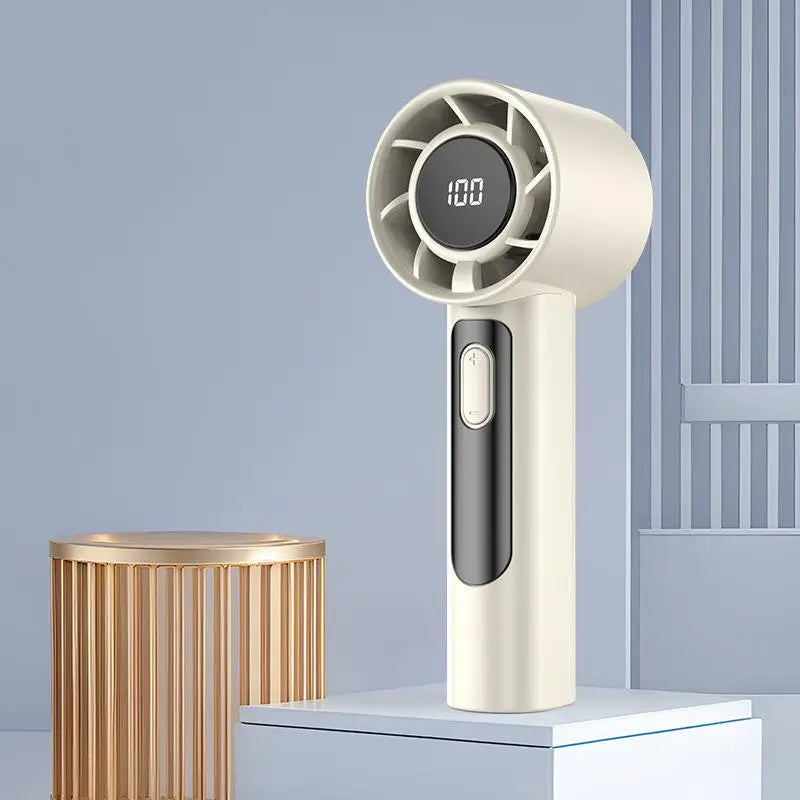 Xiaomi Handheld Portable Fan 100 Wind Speeds Adjustable Usb Charging Mini Outdoor Portable Turbo Long-lasting High Speed Fan