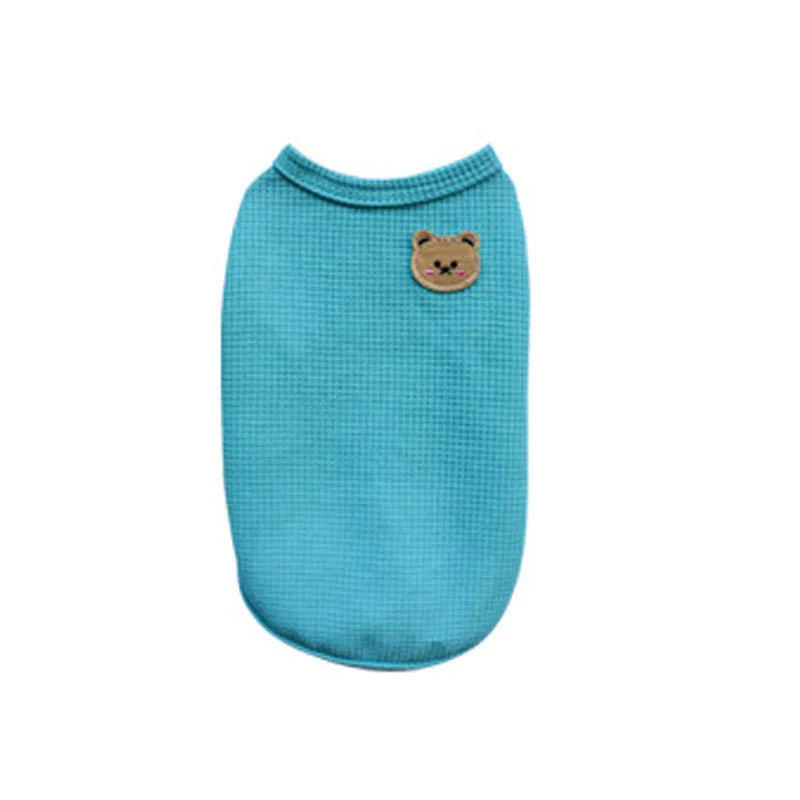 Summer Cat Dog Vest Pet Clothes Puppy T-shirt Breathable Bulldog Clothing Chihuahua French Bulldog Pullover Costumes Kitten Vest