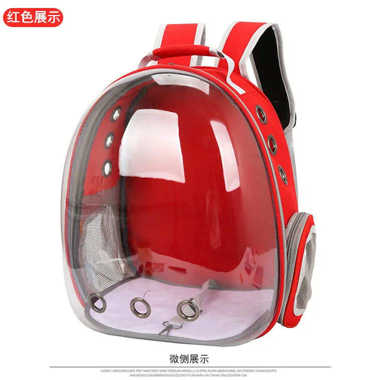 Airline Approved Pet Backpack - Transparent Space Capsule
