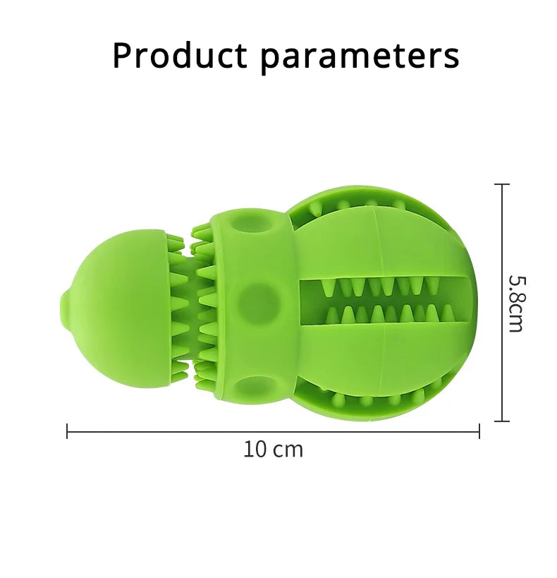 Dog Treat Dispenser Toy Soft Rubber Puppy Chew Teeth Cleaning Interactiv Supeak Small Dog Snack Toy For Training And Dental Care