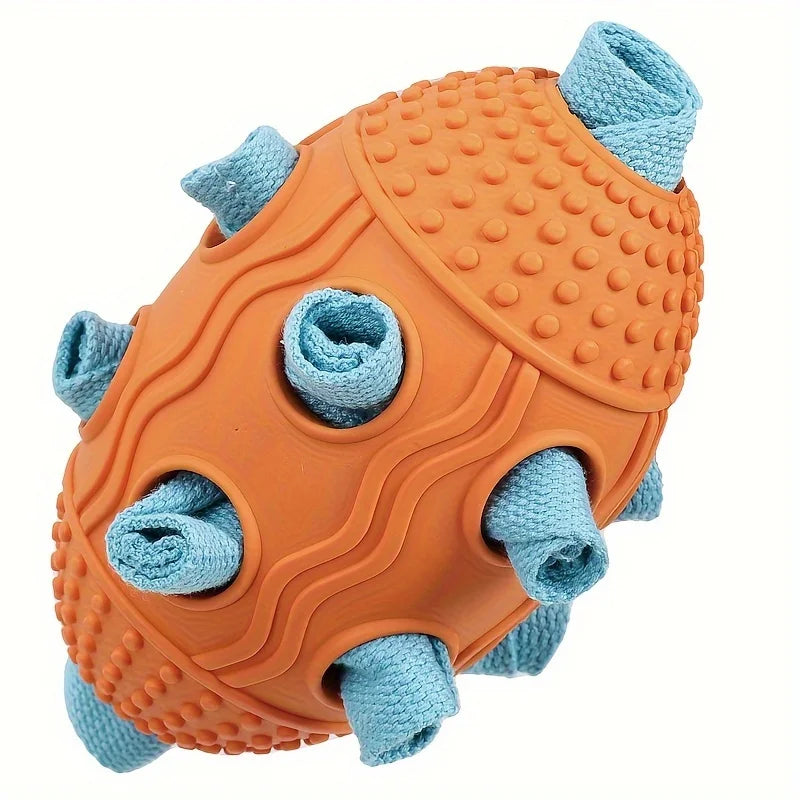 Pet Football Chew Toy, Dog Ball Sniffing Hidden Food Toy, Durable for Small, Medium and Large Dogs