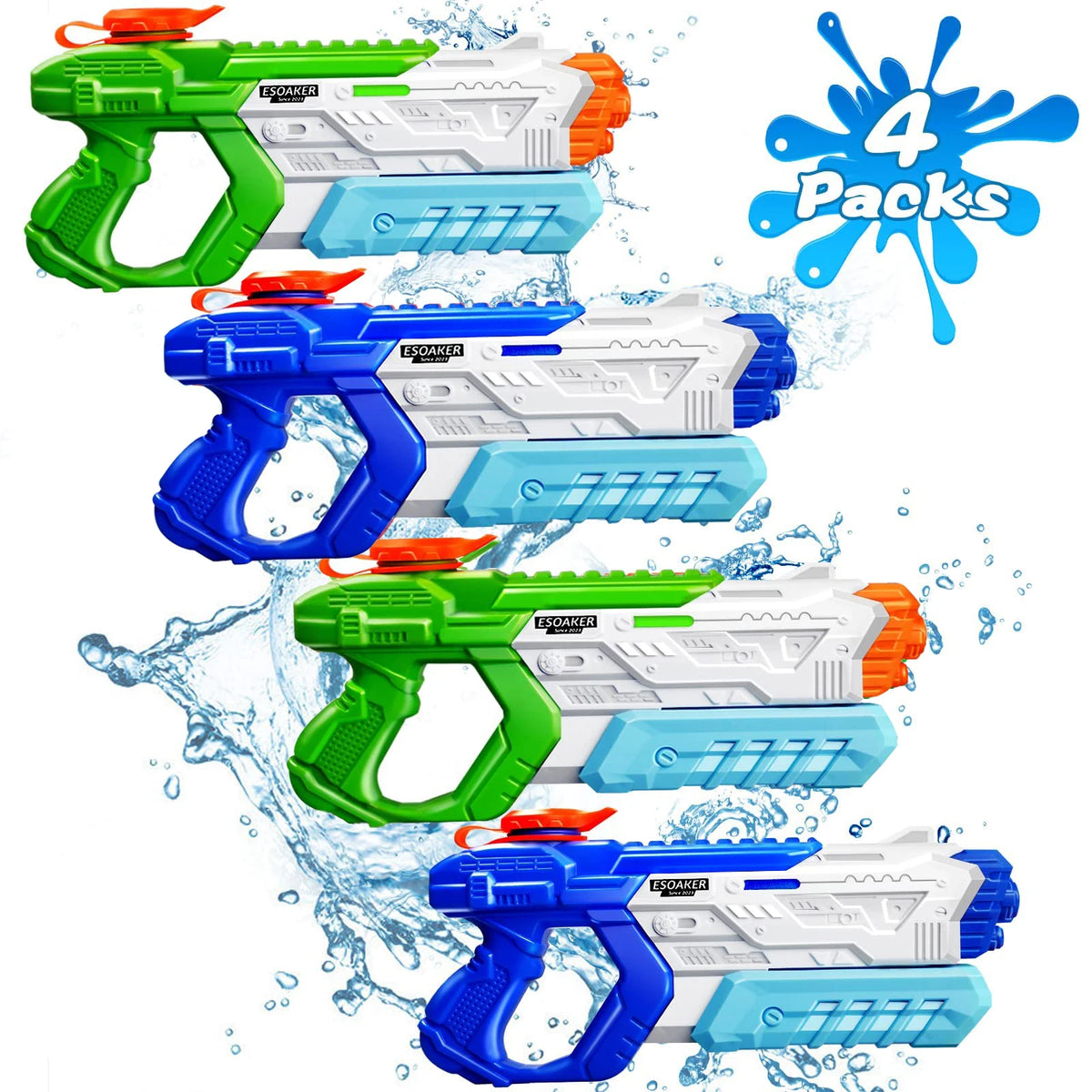 Water Gun for Kids Adults Squirt Super Water Gun Soaker Blaster Long Shooting Range Toys for Swimming Pool Beach Water Fighting