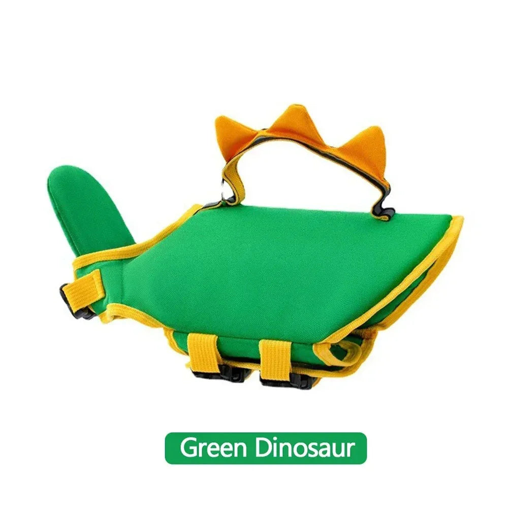 Cute Summer Dog Life Jacket for Swimming Boating Pet Safety Floating Vest Life Preserver with Rescue Handle For Cats Small Dogs