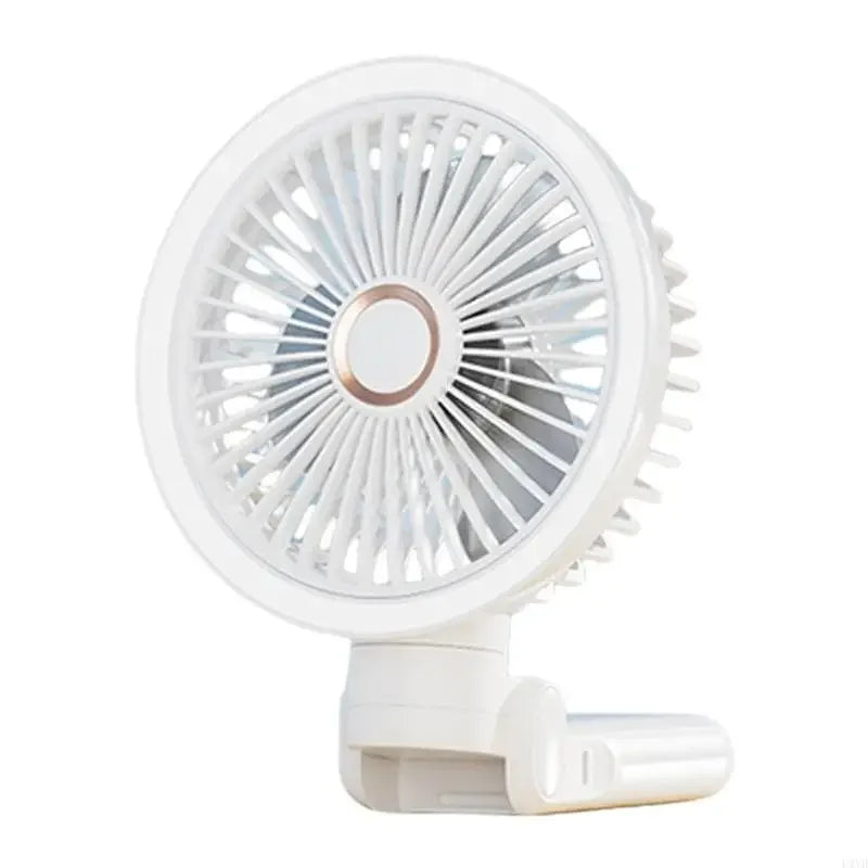 Rechargeable Clip On Fan USB Powered Foldable Cooling With LED Night Light 3 Speeds for Office Camping Adjustable Cooling Device