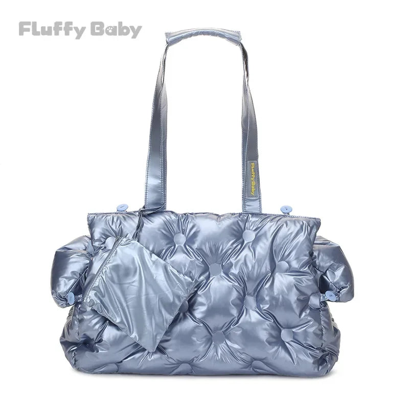 Travel Cat Dog Bag Waterproof Soft and Comfortable Dog Car Seat Cover Single Shoulder Bubble Bag for Pet Dog Cat Easy Travel