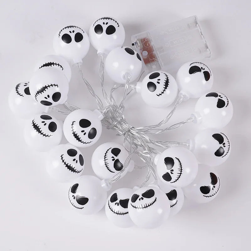 2024 Halloween Day Decoration Ghost String Lights LED Spooky Specter Fairy Lights Ghosts Battery Operated Party Indoor Decor 830