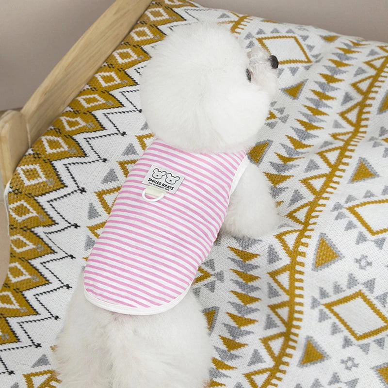 Summer Dog Clothes Cool Pet Vest For small Medium dogs Breathable Puppy T-shirt Costume Outdoor Bulldog Clothing Pets Clothes