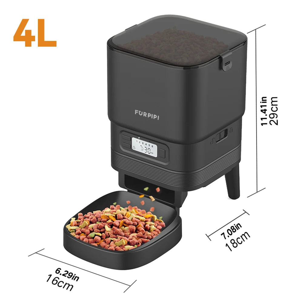 Automatic Feeder for Cats Dog Feeder Automatic fot Pet with Key Remote Control Keep Food Fresh Cat Dog Pet Feeder Bowls Furpipi