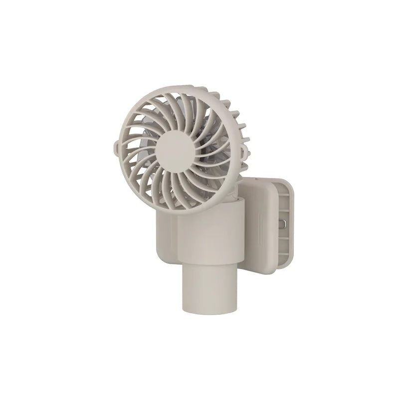 VISSKO Portable Mini Clip Fan USB Rechargeable Hand Held Fan Small Pocket Fan 3Speeds 1000mAh Multifunctional fan Ourdoor Summer