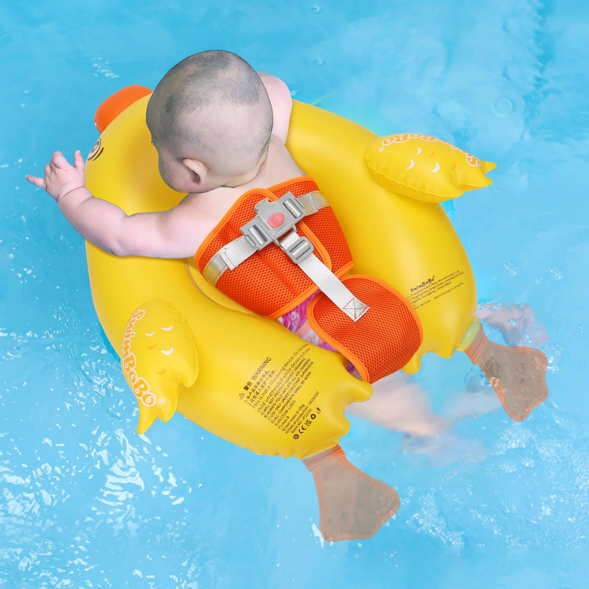Swimbobo New Upgrade Cute Cartoon Safety PVC Pool Float Baby Inflatable Swimming Infant Floating Kids Ring Circle Summer Toys