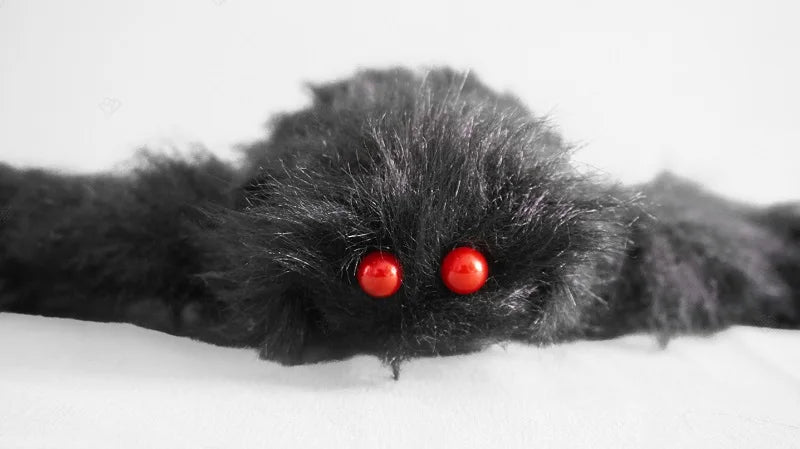 30cm/50cm/75cm/90cm/125cm/150cm/200cm Horror Halloween Giant Black Spider Decoration Haunted House Party Props Halloween Decor