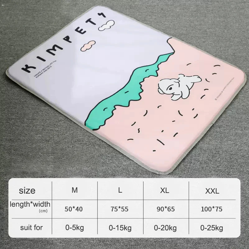 MADDEN Summer Cooling Pet Beds for Dogs Durable Scratch Resistant Waterproof Breathable Cat Mat Pad Sofa Pet Supplies
