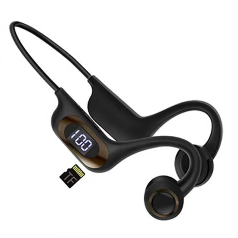 Bone Conduction Bluetooth-Compatible Earphone IPX8 Swimming IPX4 Waterproof Headset Support TF Card Wireless Headphone