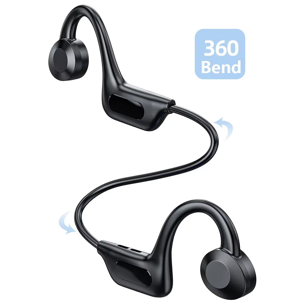 Bone Conduction Wireless Headphone Open Ear Bluetooth Earphone Neckband Sport Headset with Microphon Card MP3 Player 10 Hrs IPX5