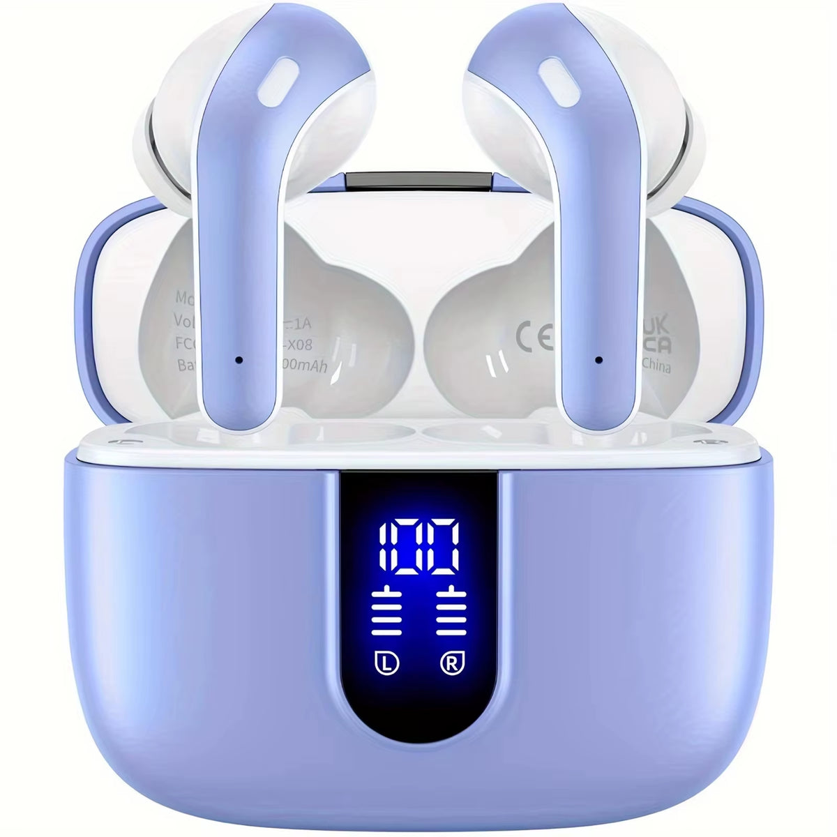 TWS LED Display Wireless Earbuds 50H Playback Mic Sport in Ear Buds Bluetooth Earphone for Smart Phone Laptop Computer