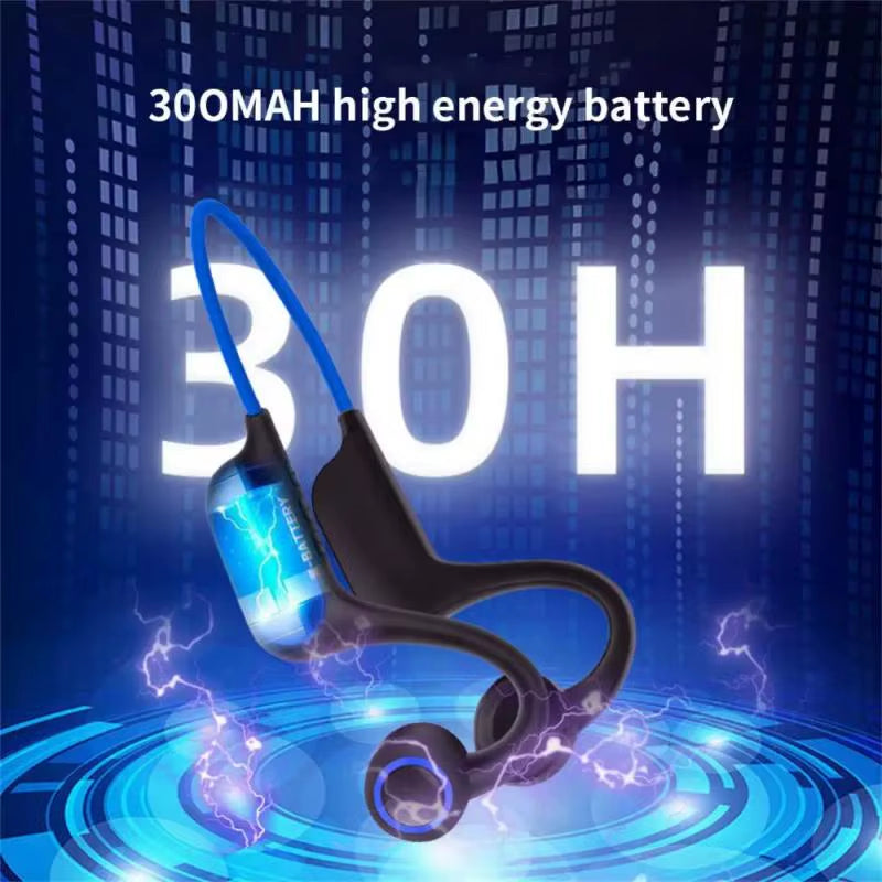 Bone Conduction Bluetooth-Compatible Earphone IPX8 Swimming IPX4 Waterproof Headset Support TF Card Wireless Headphone