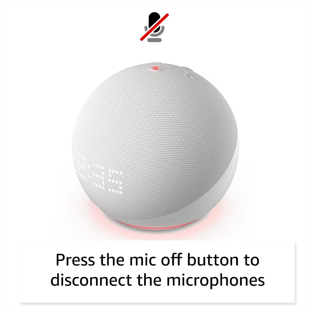 Promo for Original Alexa Echo Dot 5Th Generation Smart Speaker Echo Dot (5Th Gen) Clock Time Display Echo Dot5