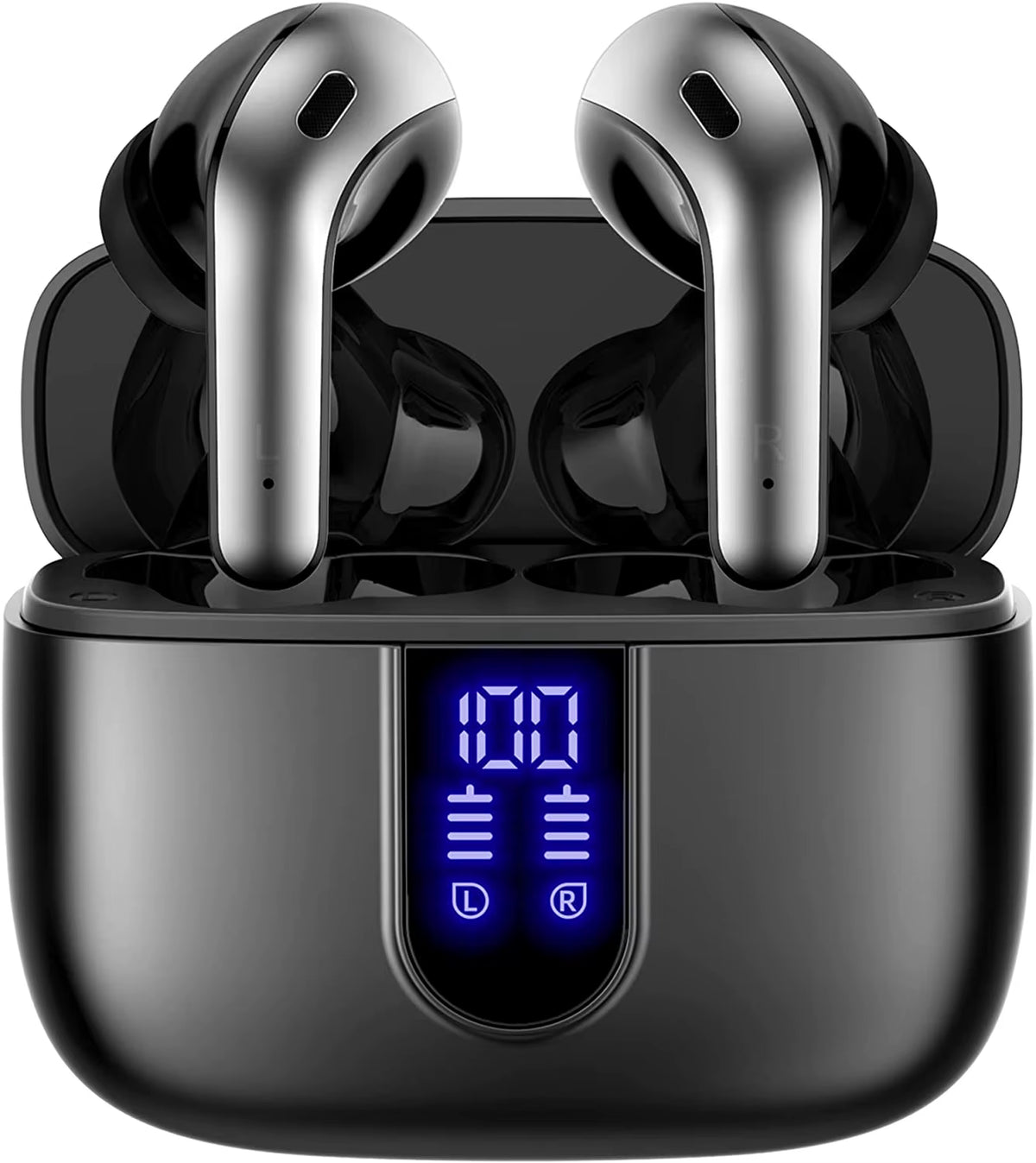 TWS LED Display Wireless Earbuds 50H Playback Mic Sport in Ear Buds Bluetooth Earphone for Smart Phone Laptop Computer
