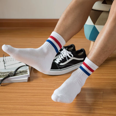 Socks Fashion Socks Vintage Short Sports Socks Solid Cotton Socks Casual Streetwear Short Socks for Man Girl Cool Tube Socks
