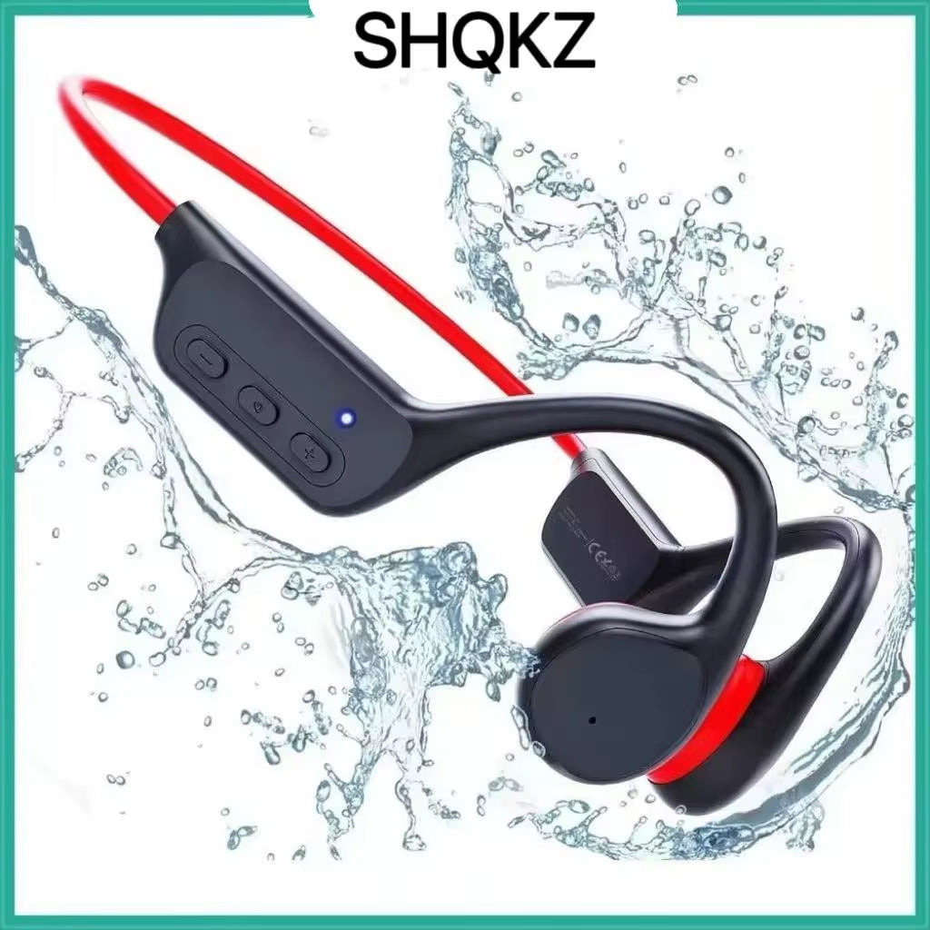 For Shokz Bone Conduction Earphone IPX8 Swimming Bone Conduction Headphone with Microphone 32GB MP3 Player for Sport Smartphone