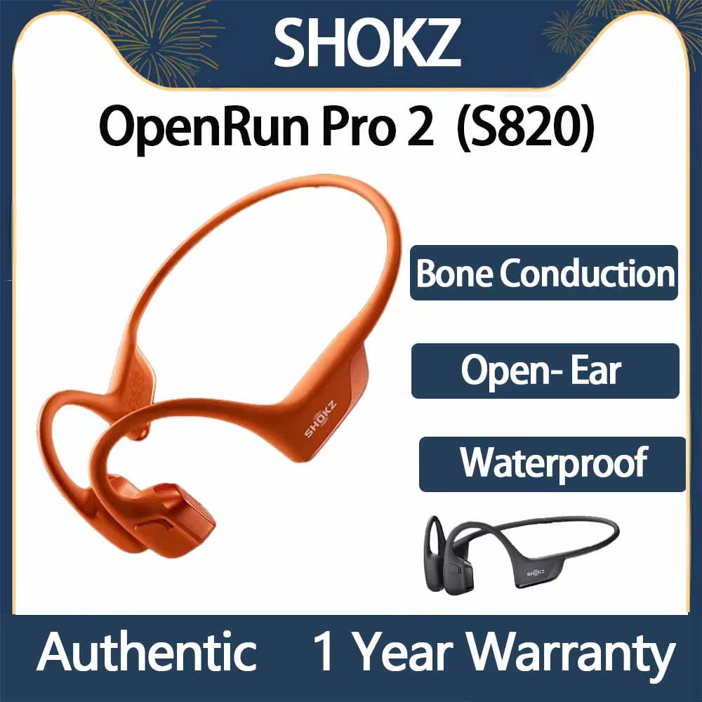 Original  Openrun Pro 2 S810/S820 Bone Conduction Earphone Headset Bluetooth 5.3 Sport Earbuds Open-Ear IP55 Water-Resistan
