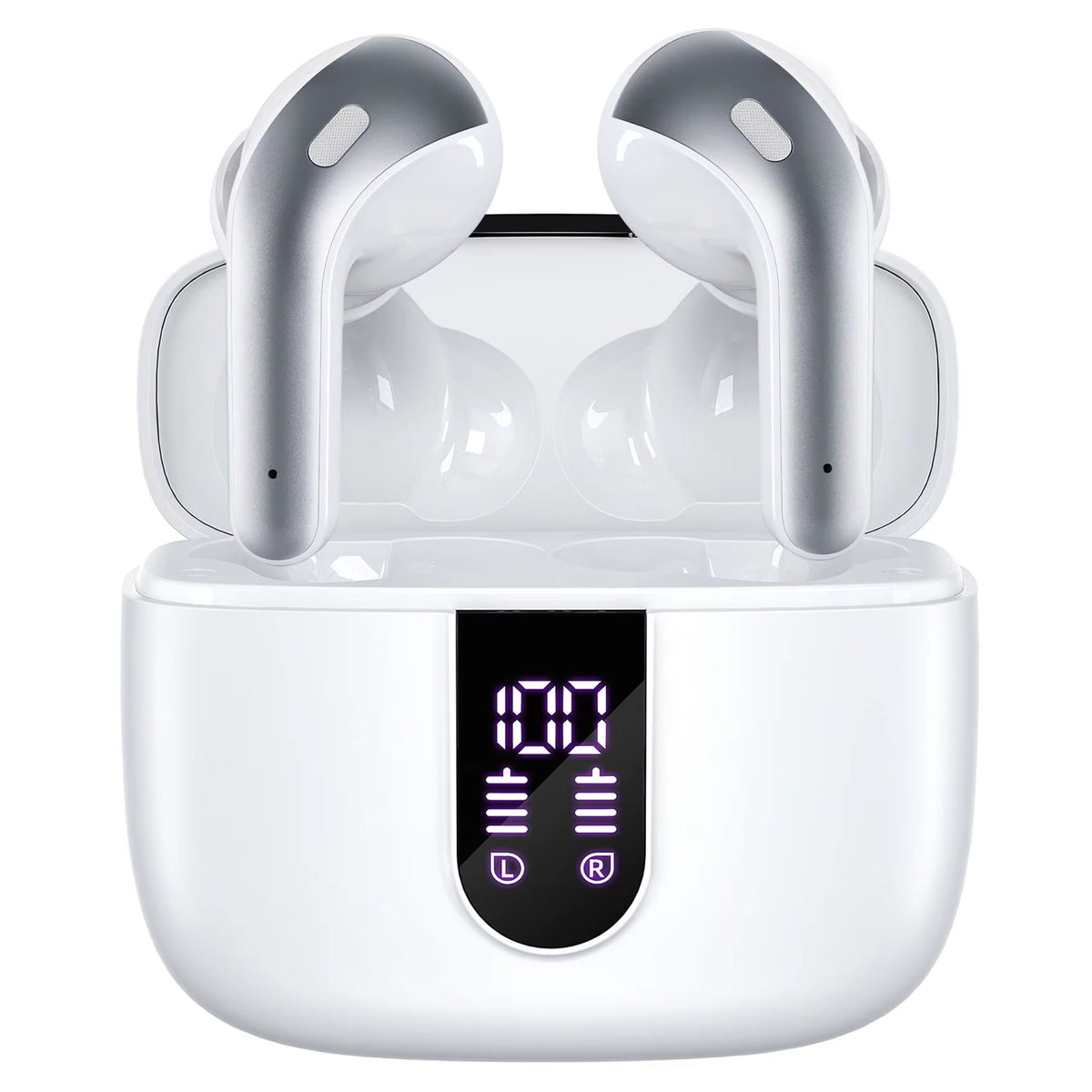 TWS LED Display Wireless Earbuds 50H Playback Mic Sport in Ear Buds Bluetooth Earphone for Smart Phone Laptop Computer