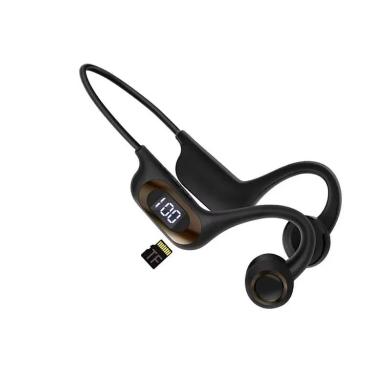 Bone Conduction Bluetooth-Compatible Earphone IPX8 Swimming IPX4 Waterproof Headset Support TF Card Wireless Headphone