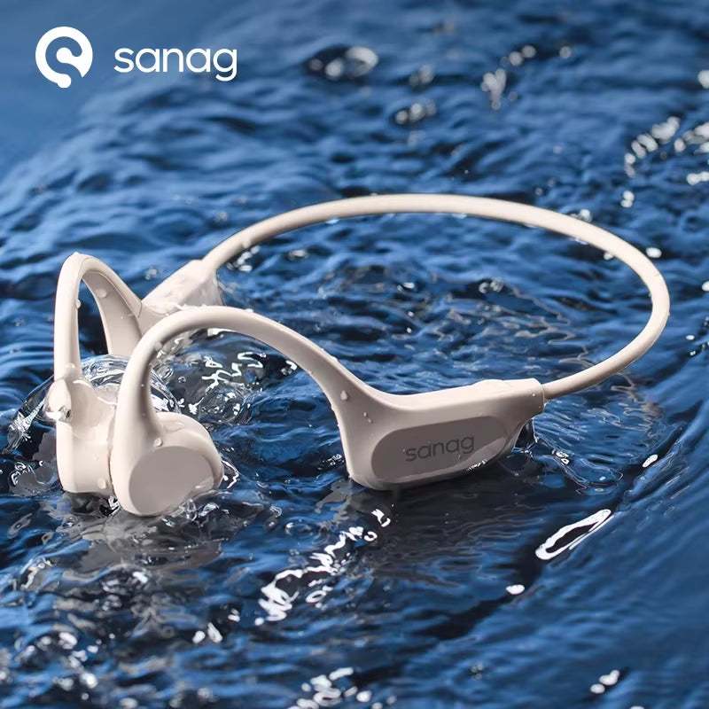 B60S Pro Max True Bone Conduction Bluetooth 5.3 Wireless Earphone IPX8 Swim Riding Headphones 64GB Memory MP3 Earbuds