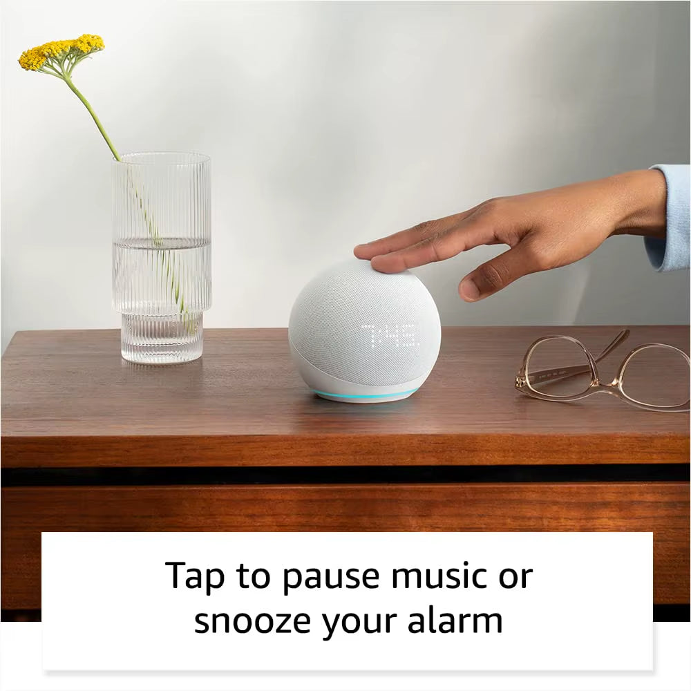 Promo for Original Alexa Echo Dot 5Th Generation Smart Speaker Echo Dot (5Th Gen) Clock Time Display Echo Dot5
