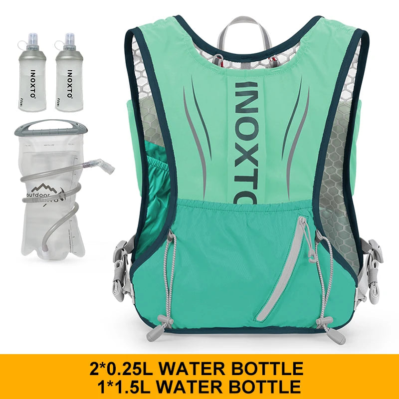 Men's and Women's Outdoor Sports Backpack Marathon Moisturizing Vest, suitable for sharing, cycling, hiking and water sports
