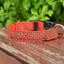 Leopard LED Dog Collar Luminous Adjustable Glowing Collar For Dogs Pet Night Safety Nylon Collar Luminous LED Bright Dog Collar
