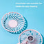 USB Fan With Aromatherapy diffuser Portable Electric Fan Mini Cooling fan Rechargeable Hanging Neck Fan With Light