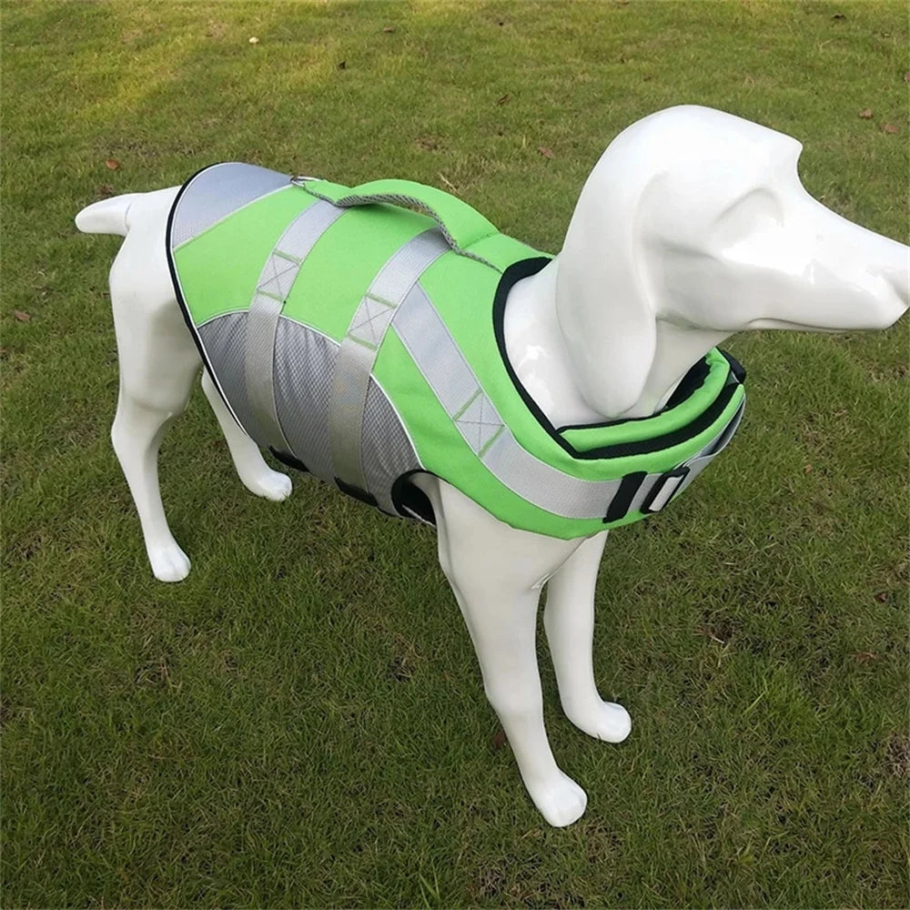 Dogs Life Vest Buoyancy Aid Pets Safety Swimming Coats Adjustable Vest Suit Water Activities Beach Vacations Boating Trips