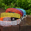Leopard LED Dog Collar Luminous Adjustable Glowing Collar For Dogs Pet Night Safety Nylon Collar Luminous LED Bright Dog Collar