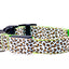 Leopard LED Dog Collar Luminous Adjustable Glowing Collar For Dogs Pet Night Safety Nylon Collar Luminous LED Bright Dog Collar