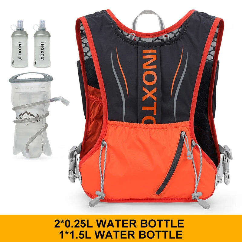 Men's and Women's Outdoor Sports Backpack Marathon Moisturizing Vest, suitable for sharing, cycling, hiking and water sports