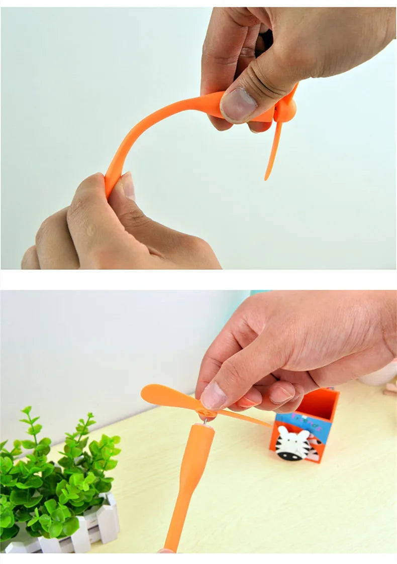 Mini USB Fan DC5V Portable Summer Cooling Fan Multifunctional Fan For iPhone Samsung HuaWei Mobiles Android Type-C Universal