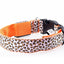 Leopard LED Dog Collar Luminous Adjustable Glowing Collar For Dogs Pet Night Safety Nylon Collar Luminous LED Bright Dog Collar
