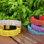 Leopard LED Dog Collar Luminous Adjustable Glowing Collar For Dogs Pet Night Safety Nylon Collar Luminous LED Bright Dog Collar