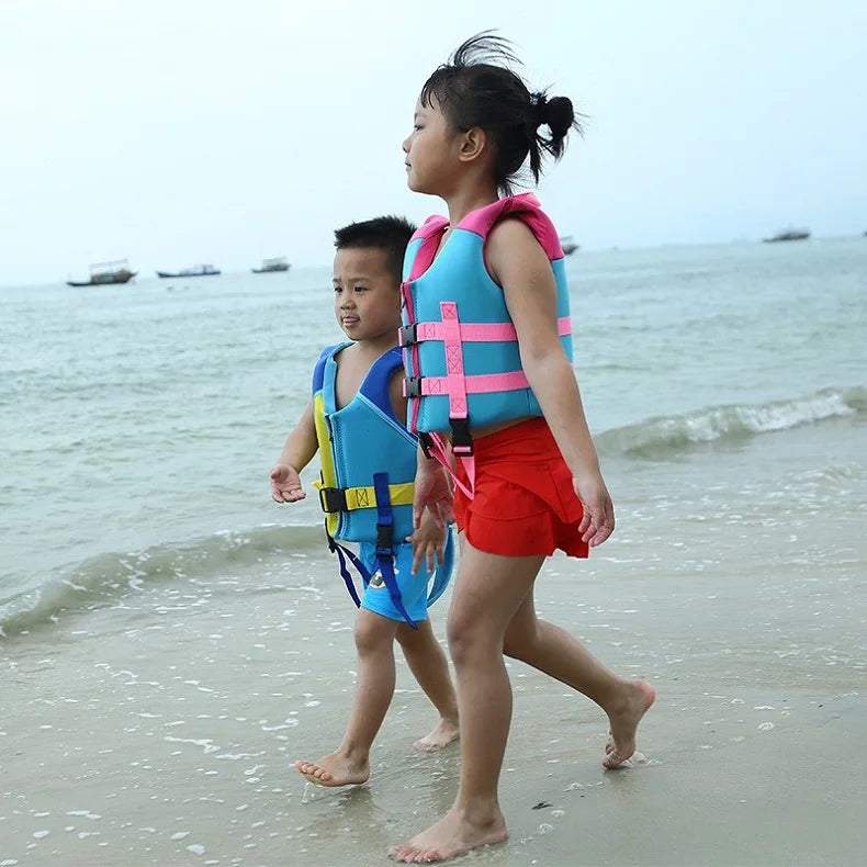 Kids Swimming Life Jacket Vest 30- 50 lbs Approved Aids Paddling Surfing Safe Buckle Straps Saved Life Jackets Toddler Lifeguard