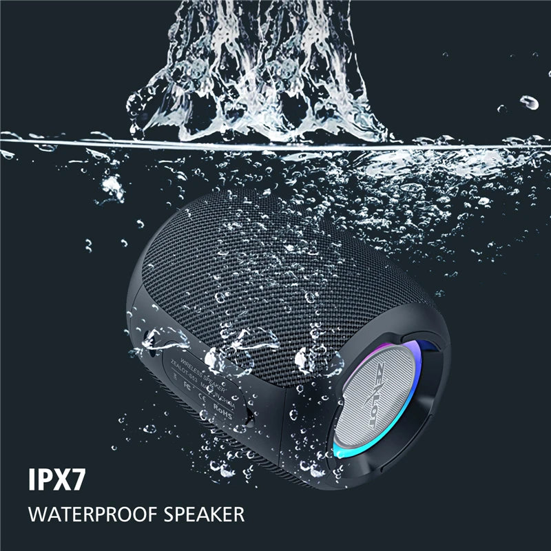 ZEALOT-S53 Portable Bluetooth Speaker 10 hours 10w super loud sound bluetooth speaker IPX6 waterproof for phone TF card USB