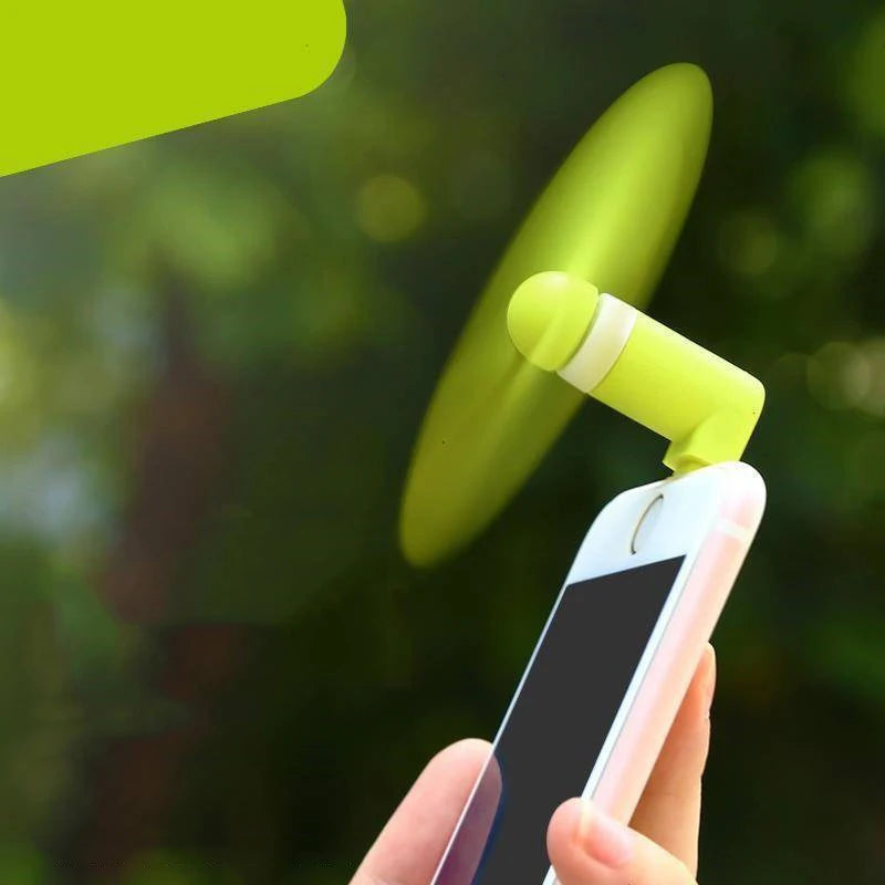 Mini USB Fan DC5V Portable Summer Cooling Fan Multifunctional Fan For iPhone Samsung HuaWei Mobiles Android Type-C Universal