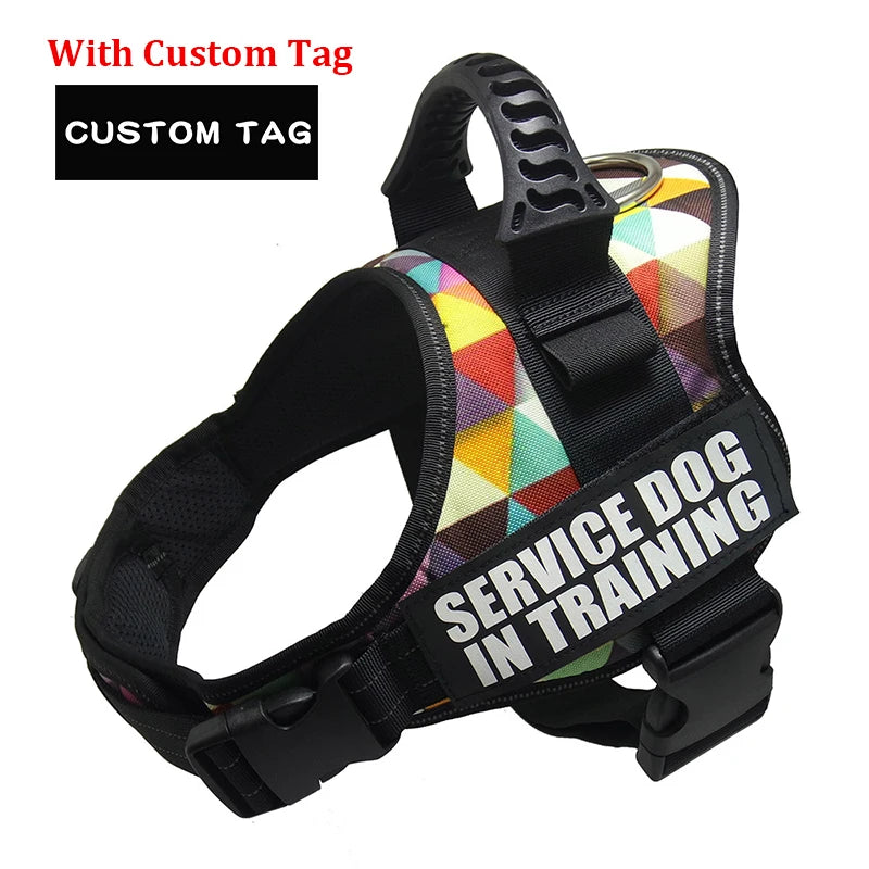 Nylon Personalized Dog harness Reflective Adjustable Harness for Small Medium Large Dogs No Pull Dog Harness for Dropshipping