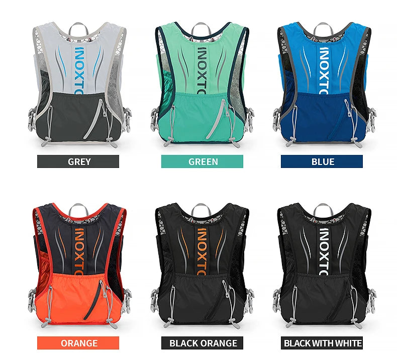 Men's and Women's Outdoor Sports Backpack Marathon Moisturizing Vest, suitable for sharing, cycling, hiking and water sports