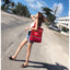 Women Swimming Bag Clear Mesh Bags Handbags Wet Dry Net Pool Beach Pouch Sac De Sport Striped Transparent Shoulder Bag XA387WA