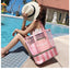 Women Swimming Bag Clear Mesh Bags Handbags Wet Dry Net Pool Beach Pouch Sac De Sport Striped Transparent Shoulder Bag XA387WA