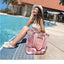 Women Swimming Bag Clear Mesh Bags Handbags Wet Dry Net Pool Beach Pouch Sac De Sport Striped Transparent Shoulder Bag XA387WA