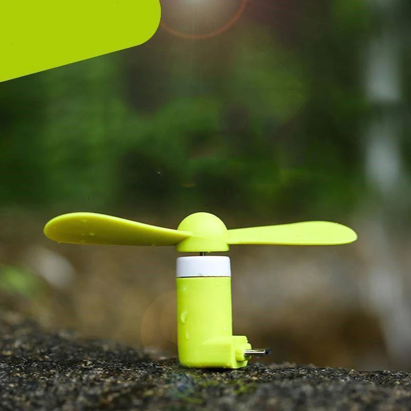 Mini USB Fan DC5V Portable Summer Cooling Fan Multifunctional Fan For iPhone Samsung HuaWei Mobiles Android Type-C Universal